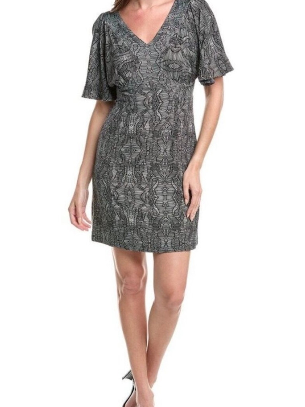 New in Bag CAbi Patterned Midi Twirl Dress